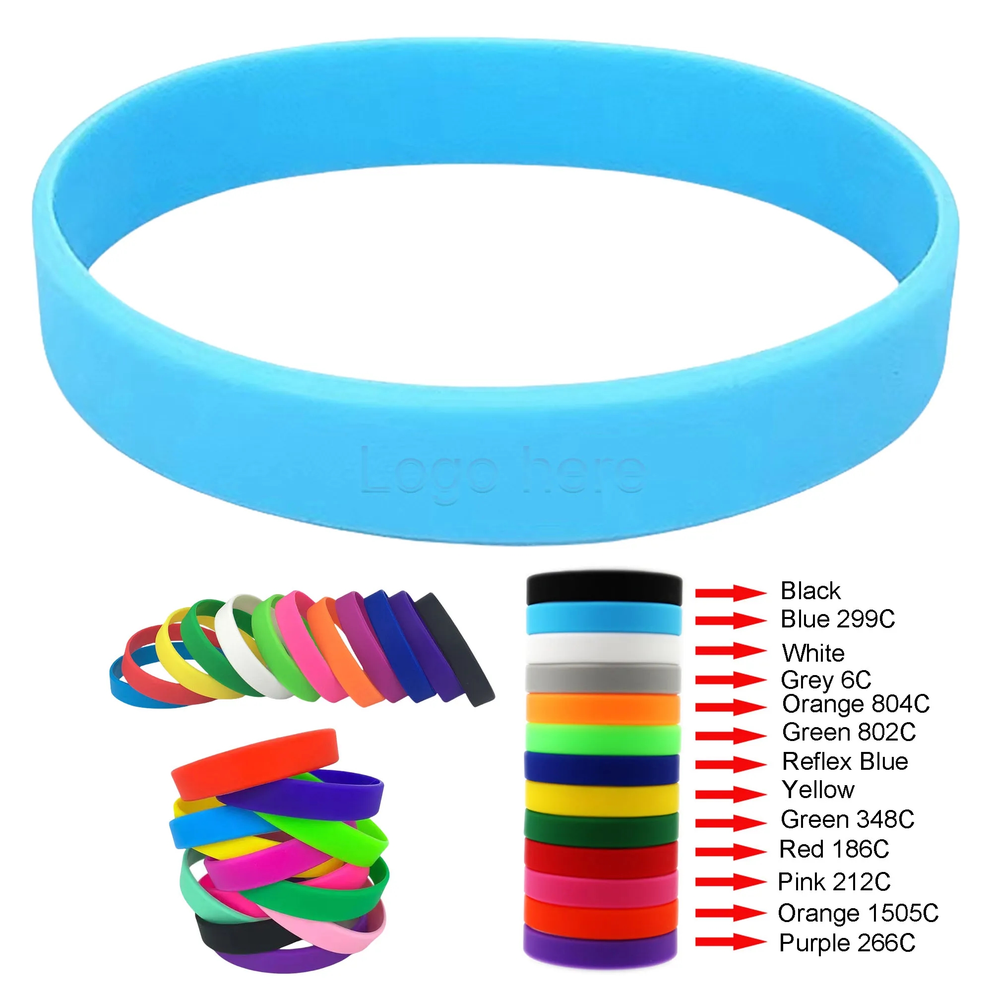 Debossed Silicone Wristband 1
