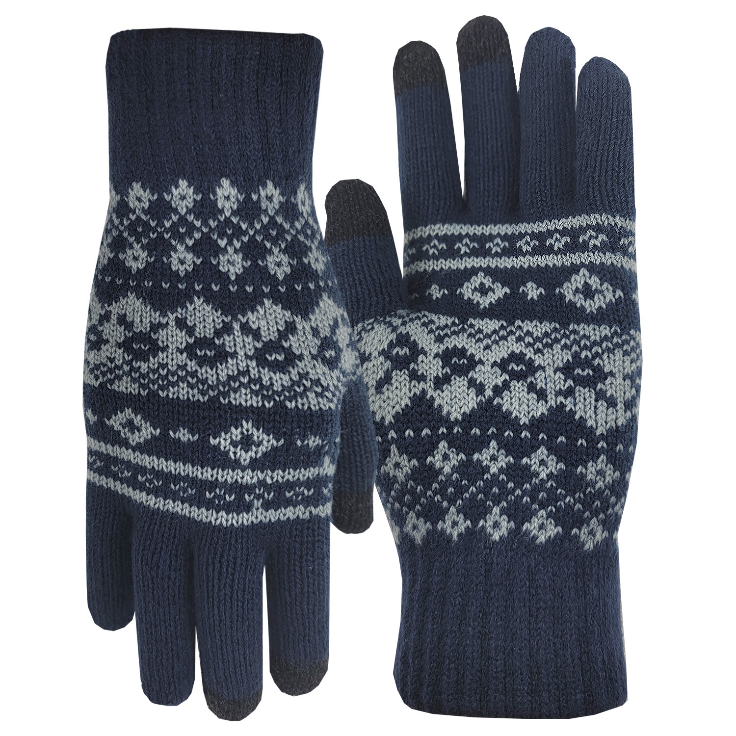 Winter Knit Text Gloves 4