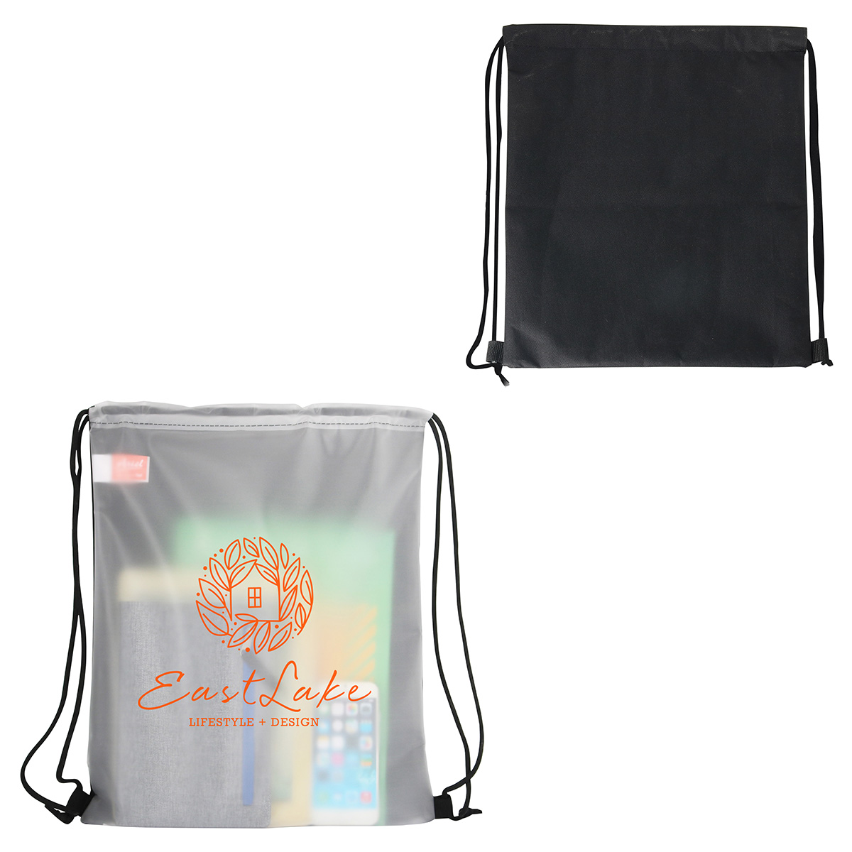 Pearl Soft-Touch Drawstring Bag 2