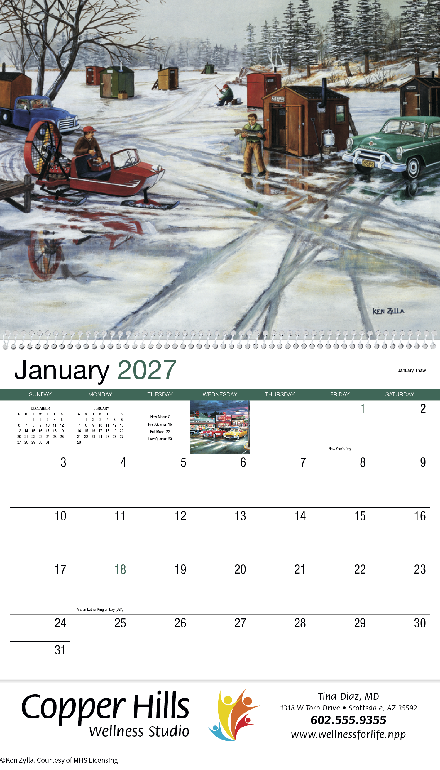 HotLine® Products America Remembered Appointment Calendar - Spiral 56