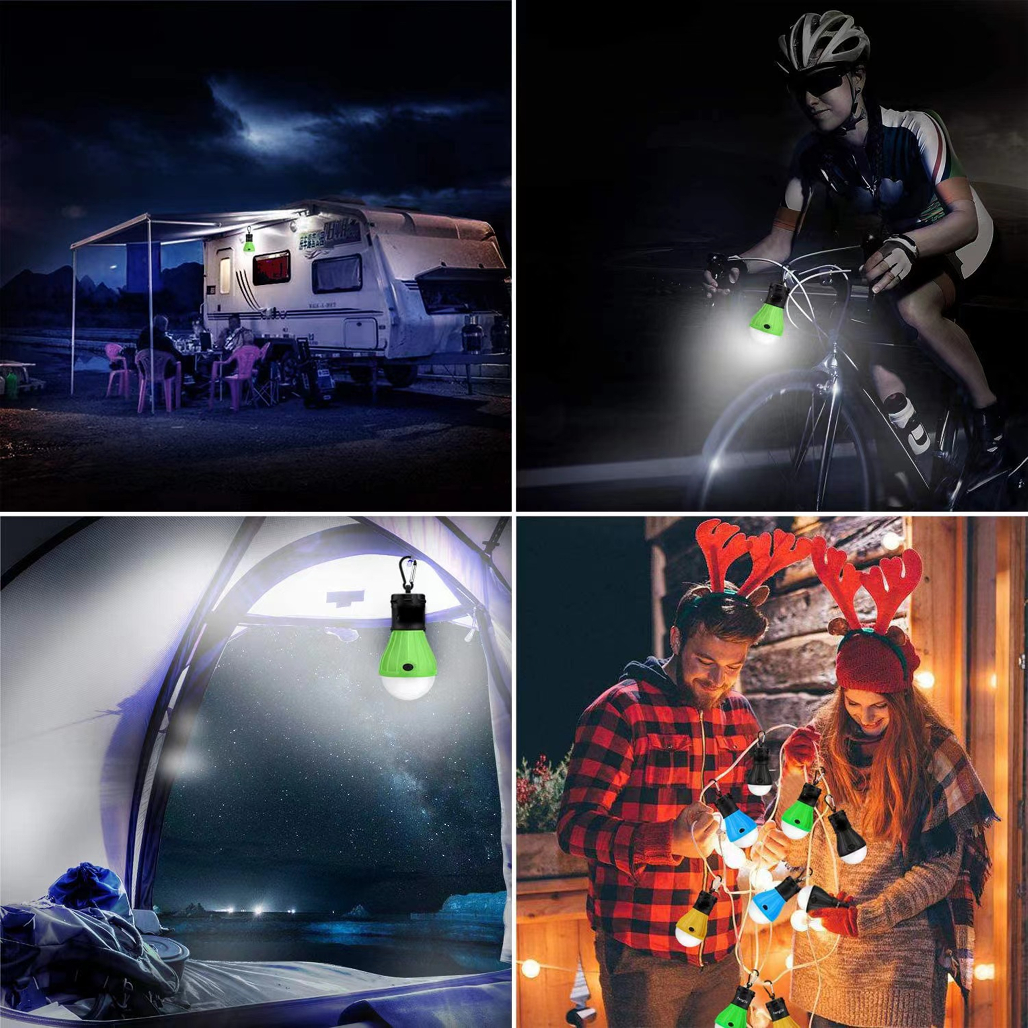 4 Pack Hanging Tent Light Bulbs With Clip Hook 5