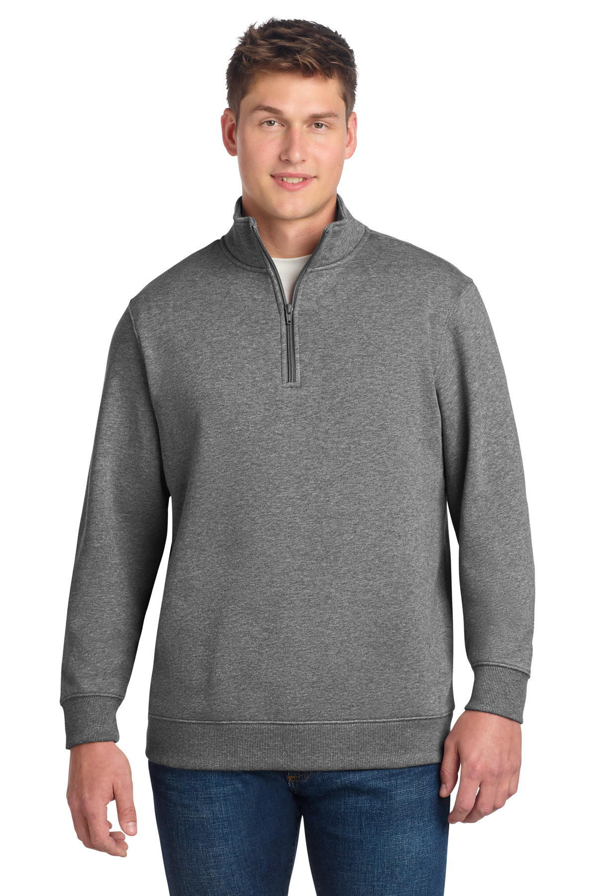 Sport-Tek 1/4-Zip Sweatshirt. ST253, custom hoodie or sweatshirt with logo imprint 109