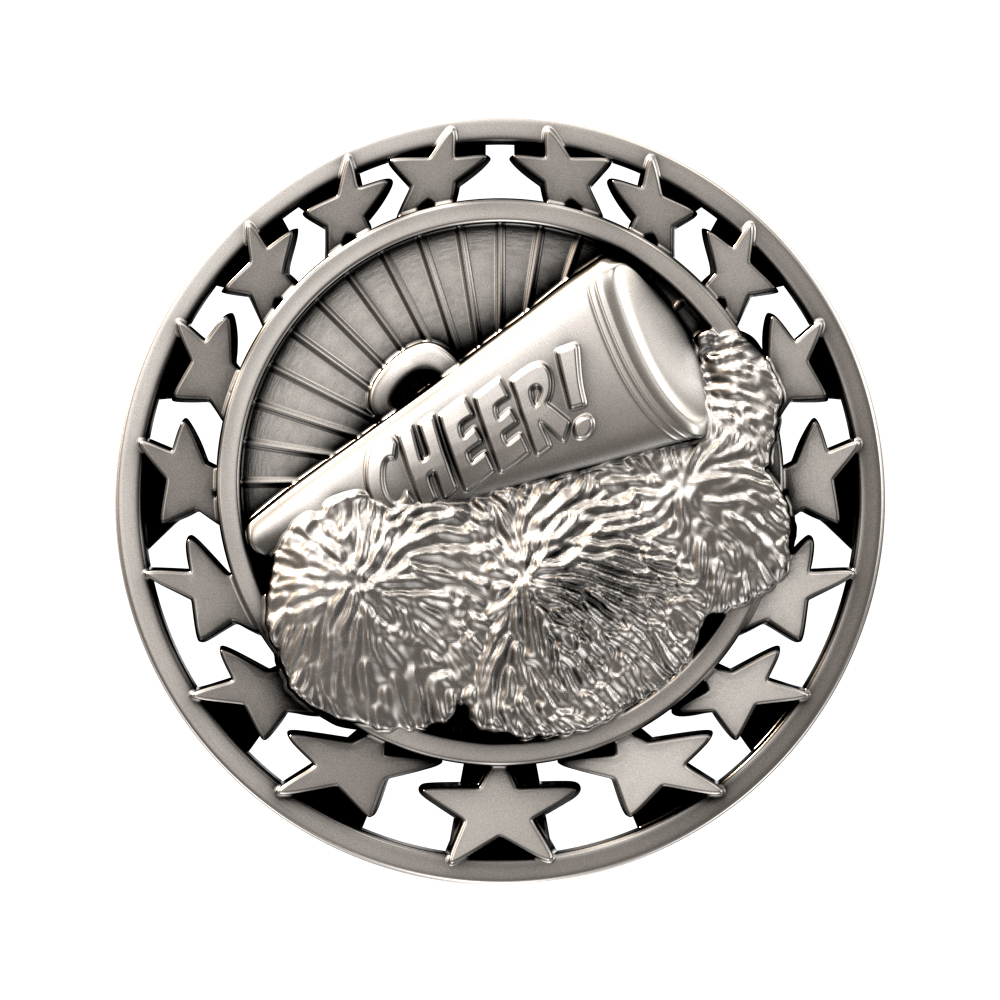 Cheerleading Star Medallion (2-1/2") 5