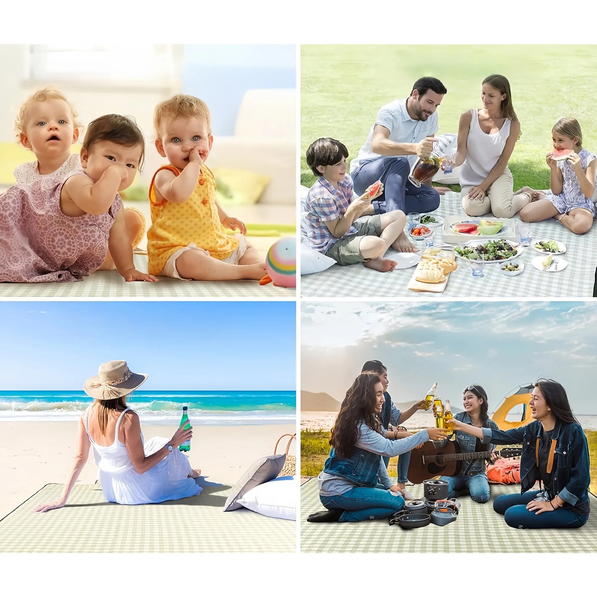 Premium Waterproof Oxford PVC Picnic Blanket 2