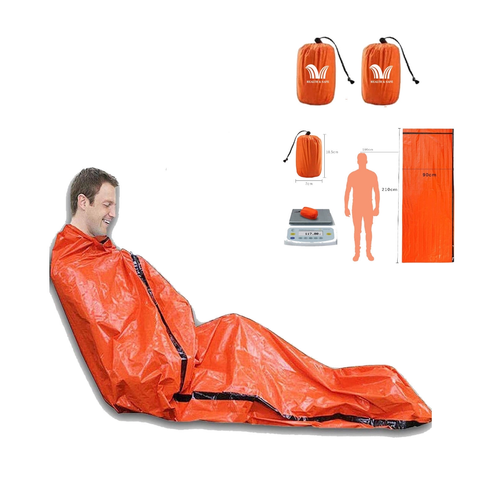 Lightweight Waterproof Emergency Sleeping Bag 2