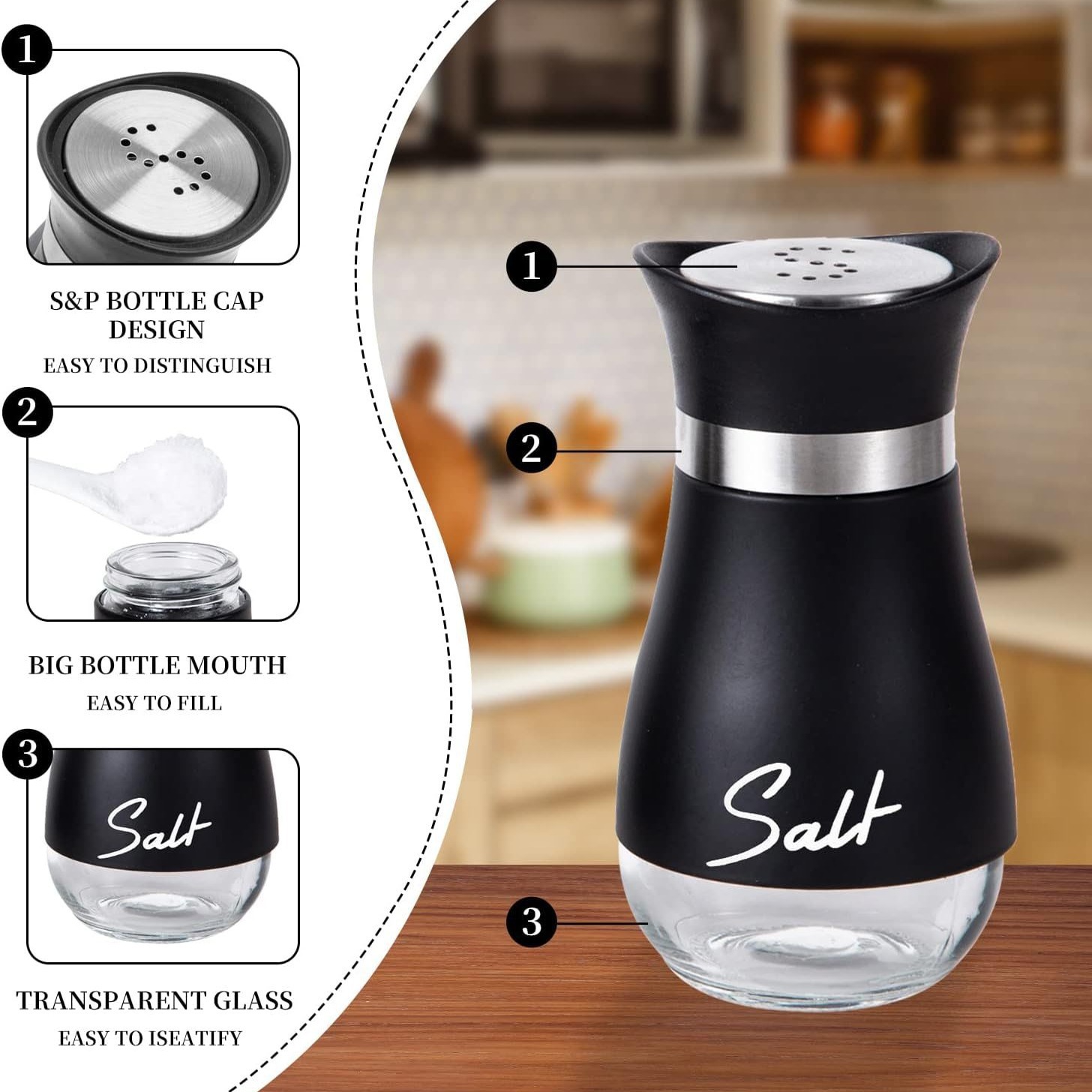 Salt And Pepper Shaker Set 5