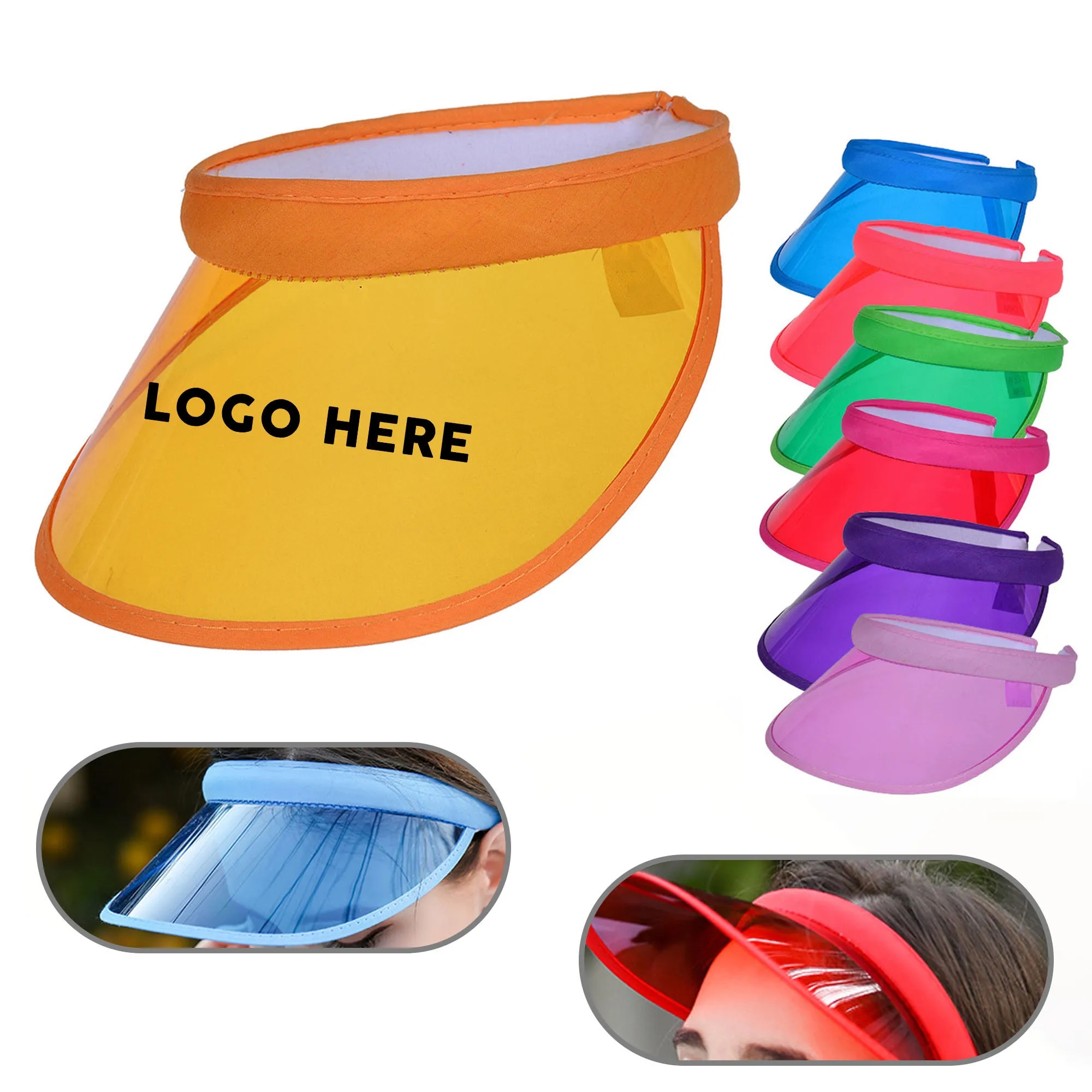 Plastic transparent sun visor 3