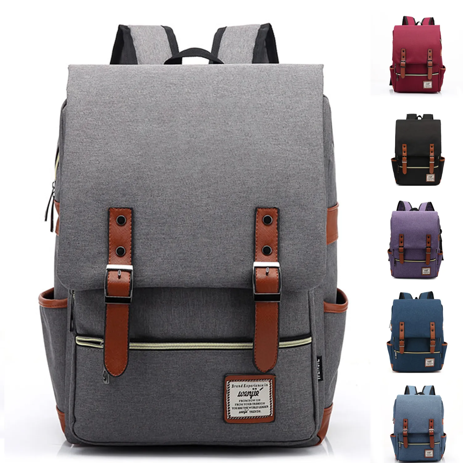 Outdoor canvas backpack 5