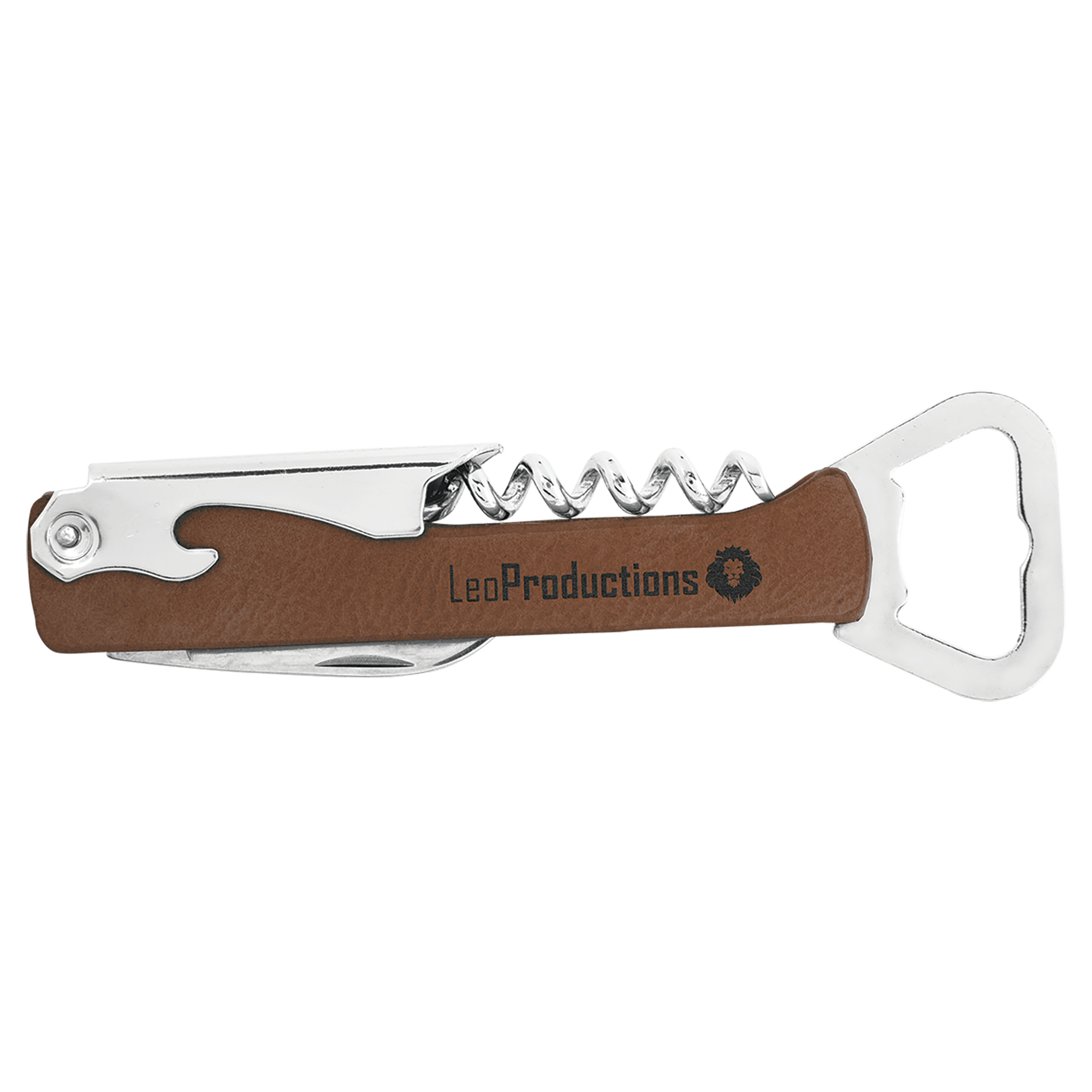 Laserable Leatherette Wine Bottle Opener 17