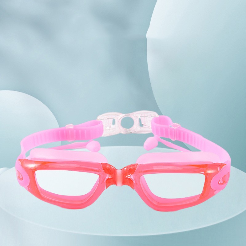 Adult HD Swimming Goggles with Nose Clip Earplugs 3