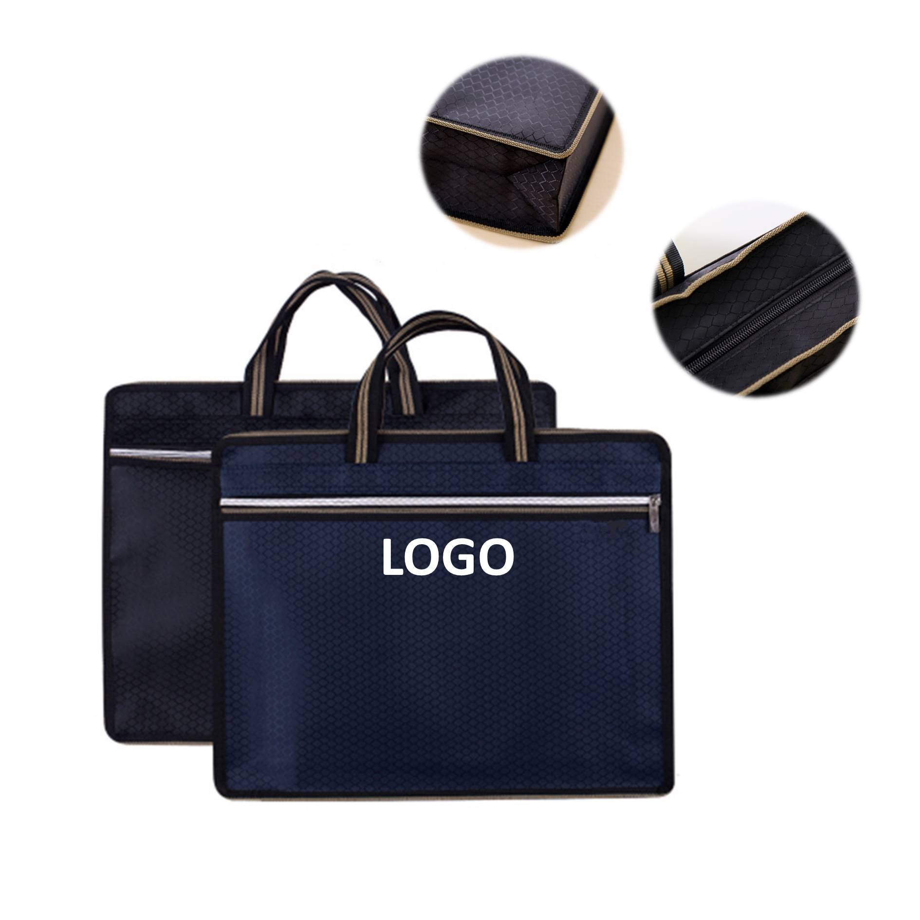 Waterproof Canvas Thickened Portable File Bag 2