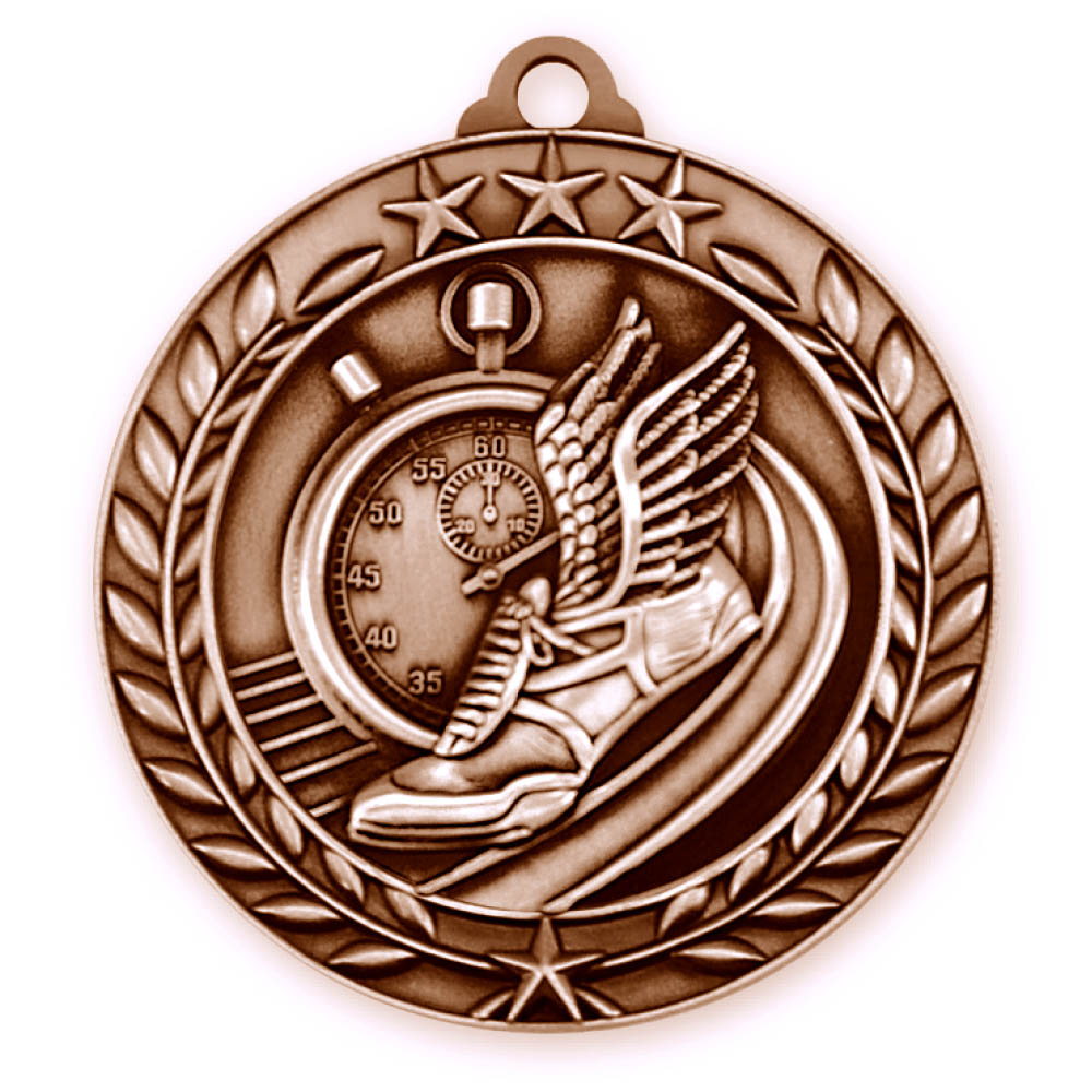 Track Wreath Award Medallion (1-3/4") 3