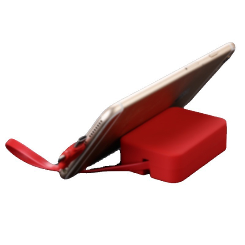 Retractable 3-in-1 USB Data Charger Cable With Phone Stand 9