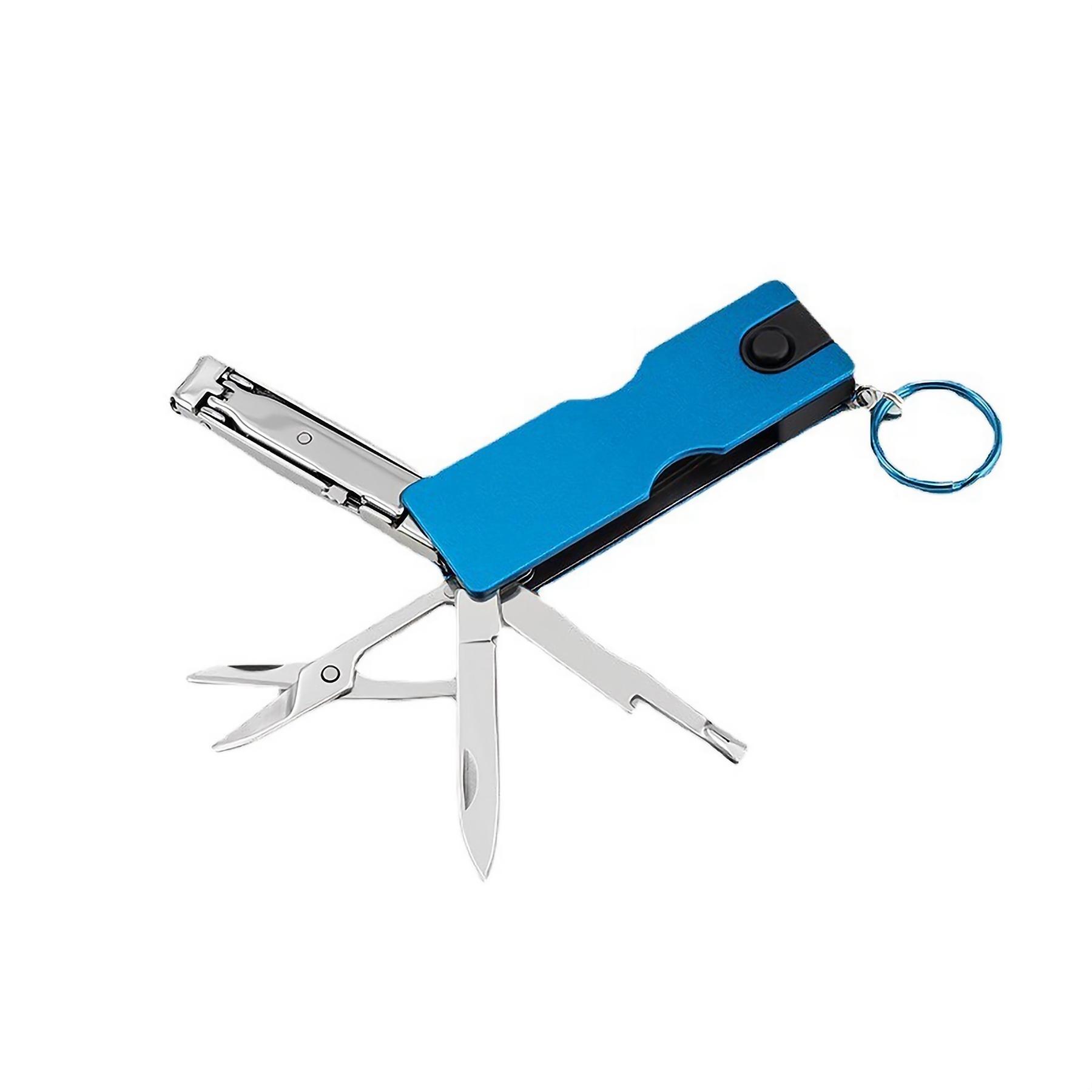 9 In 1 Folding Nail Clipper With Keychain 2