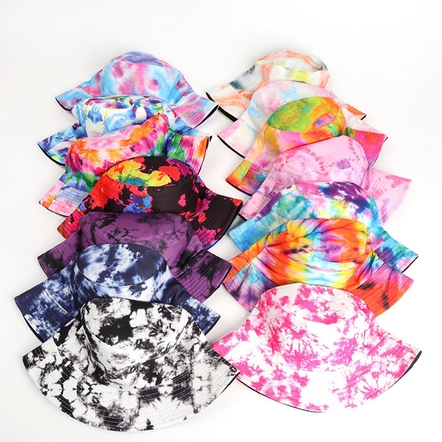 New Folding Double-sided Cotton Bucket Hat 23