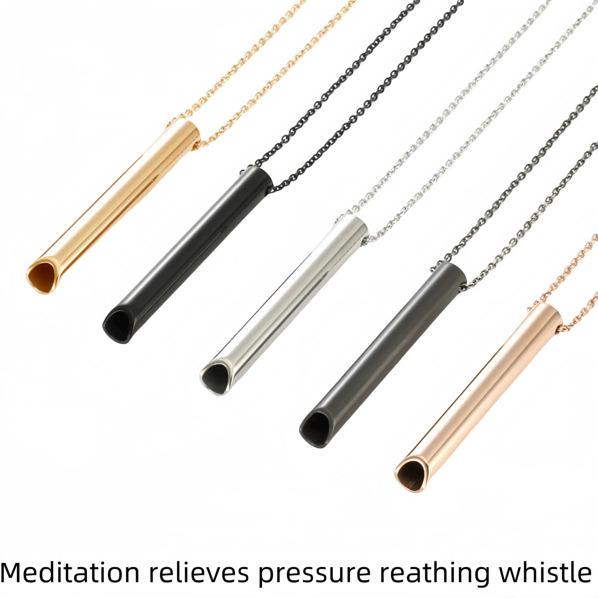 180ml Titanium Steel Whistle Necklace 3