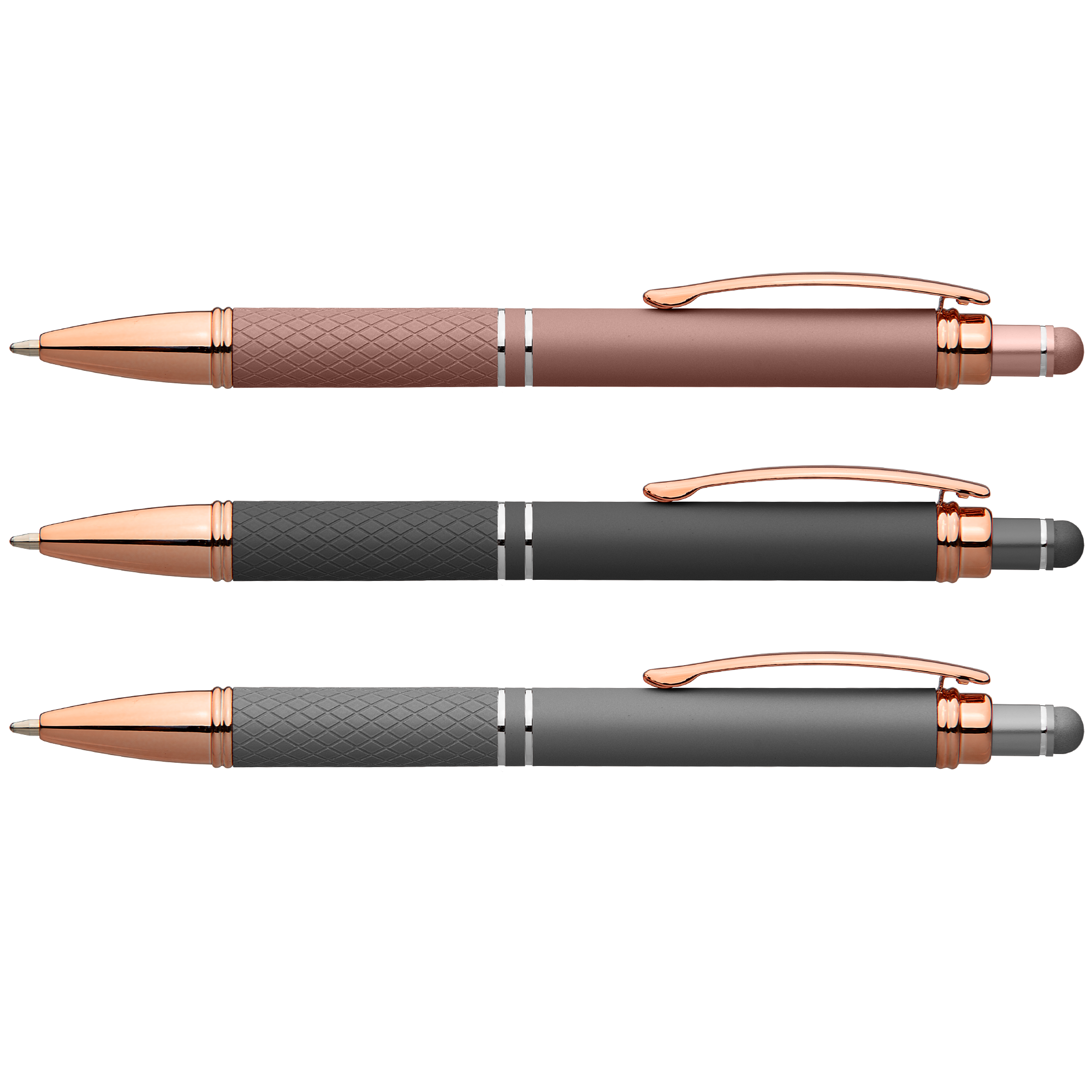 Phoenix Softy Rose Gold Metallic Pen w/ Stylus 4