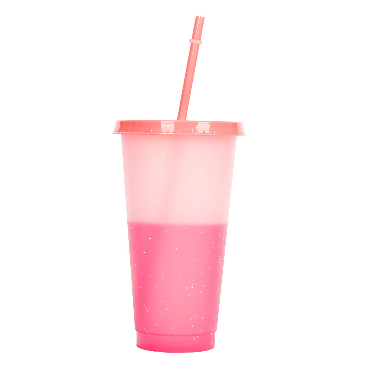 Straw Plastic Colour Changing Cup 2