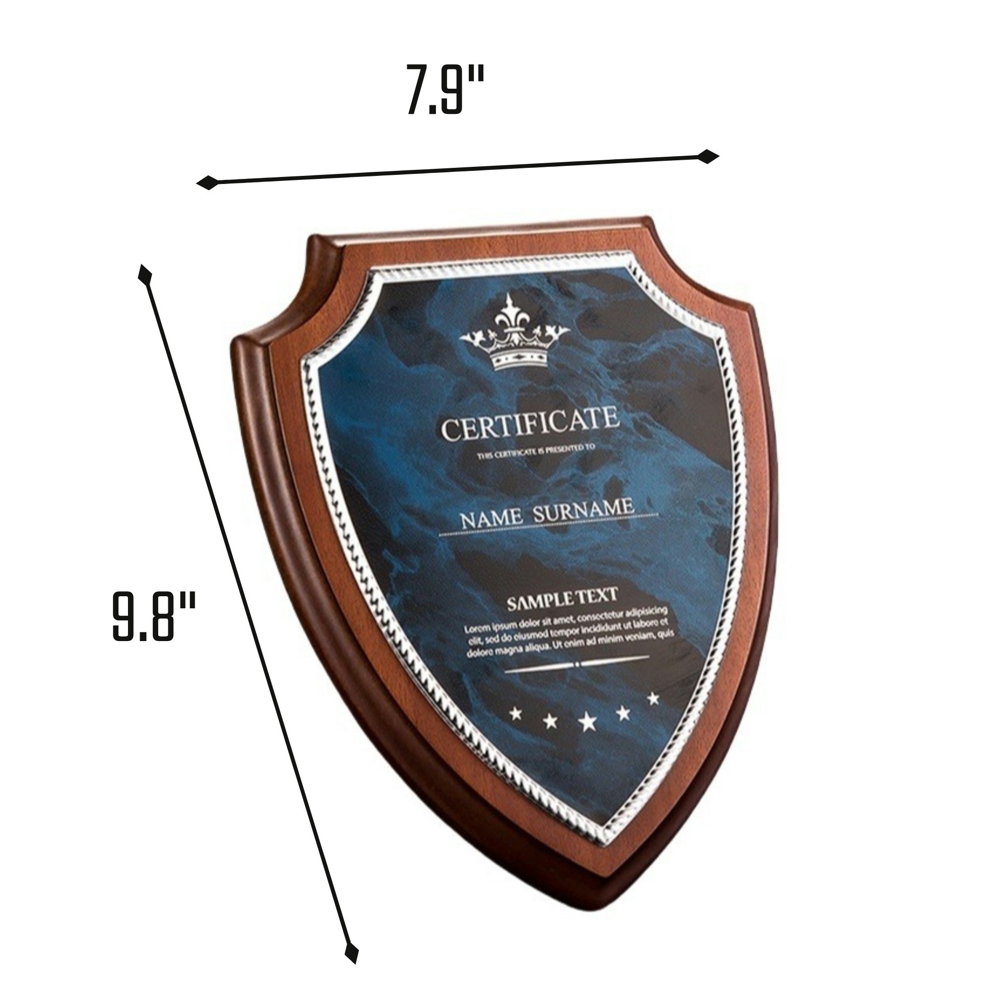 Wooden Shield Medal 2