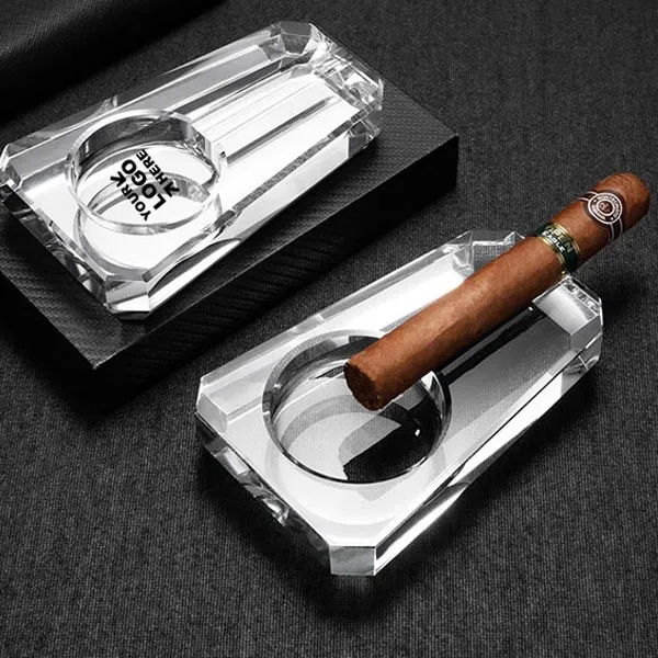 Clear Crystal Single Cigar Ashtray 5
