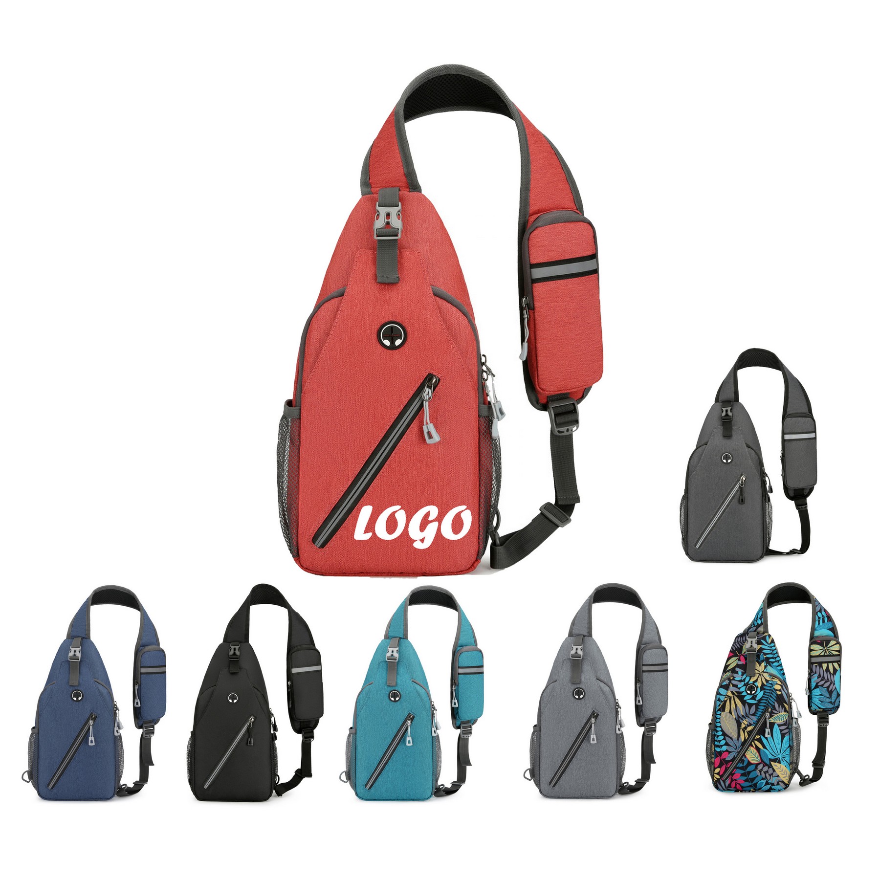Crossbody Sling Backpack, Travel Hiking Chest Bag Daypack