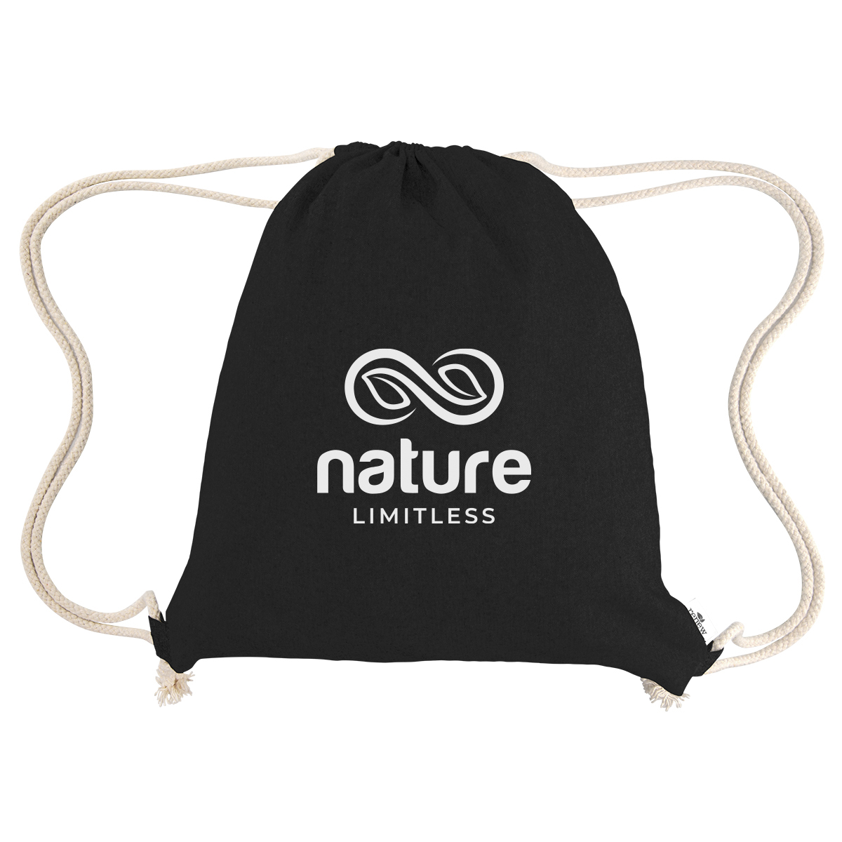 Arden Recycled Cotton Drawstring Bag 9