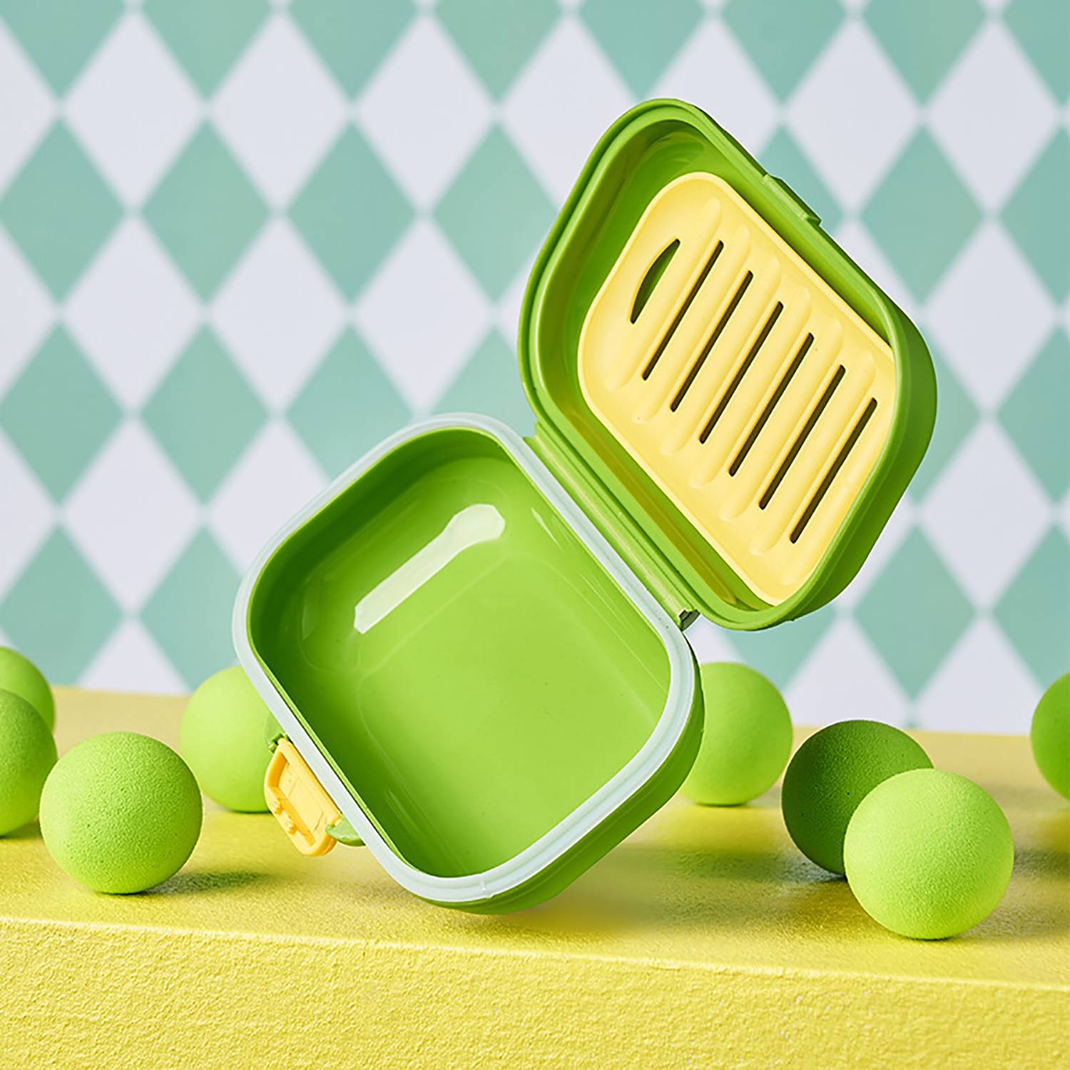 Portable Plastic Soap Box w/ Drain Tray 7