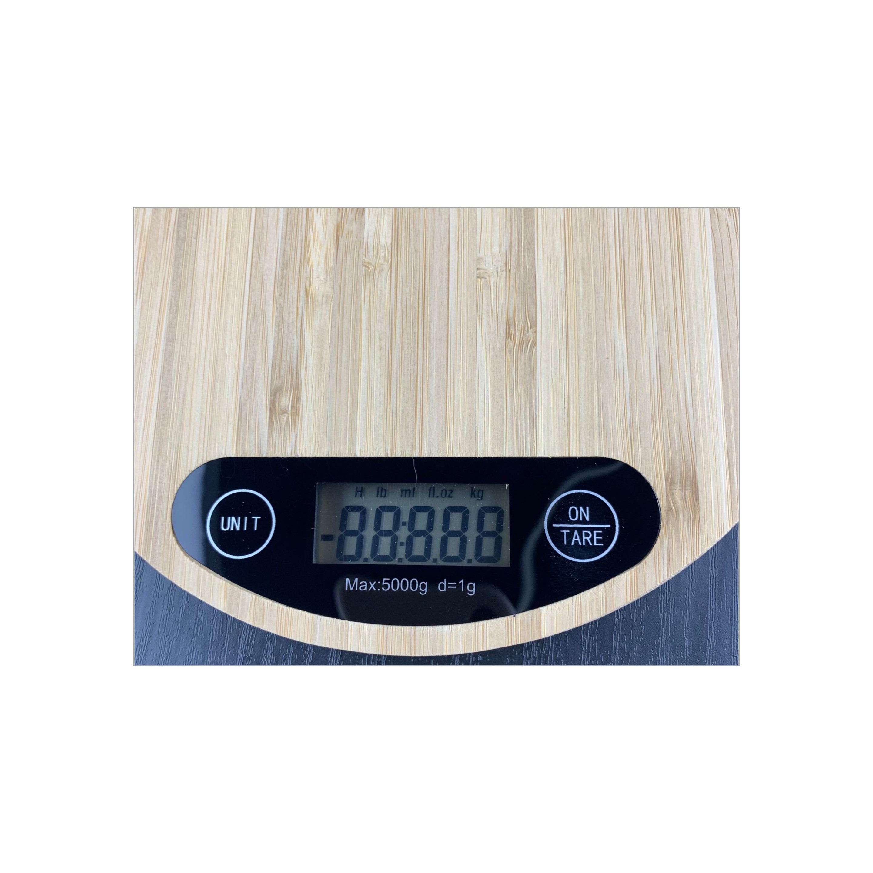 Round Bamboo Kitchen Scale - OCEAN 6
