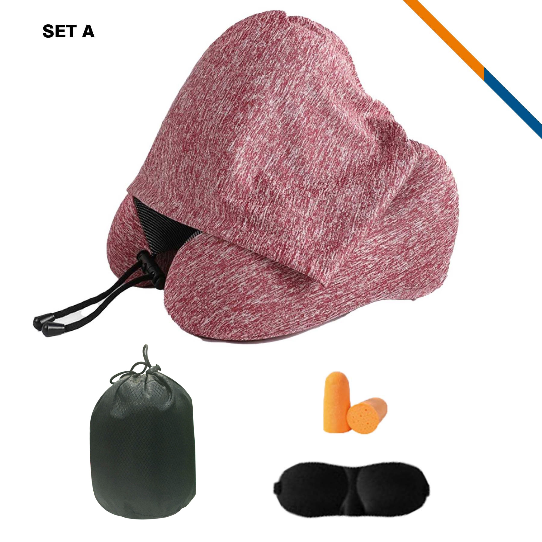 Bline Hooded U-shaped Neck Pillow 9