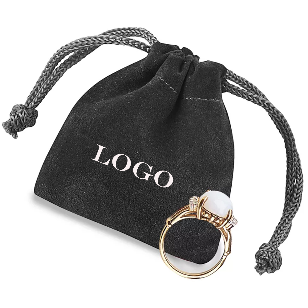 2" x 2 1/2" DELUXE VELVET DRAWSTRING POUCH. 3