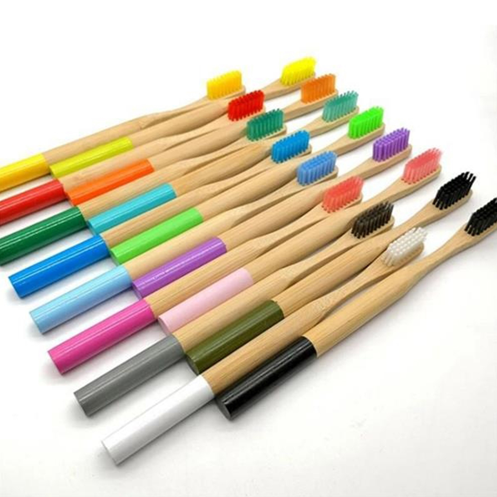 Biodegradable Eco-Friendly Natural Bamboo Toothbrushes Soft 5