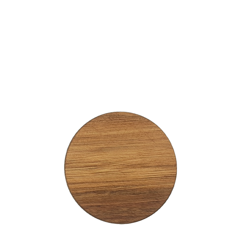 Acacia Wood Round Coaster Set
