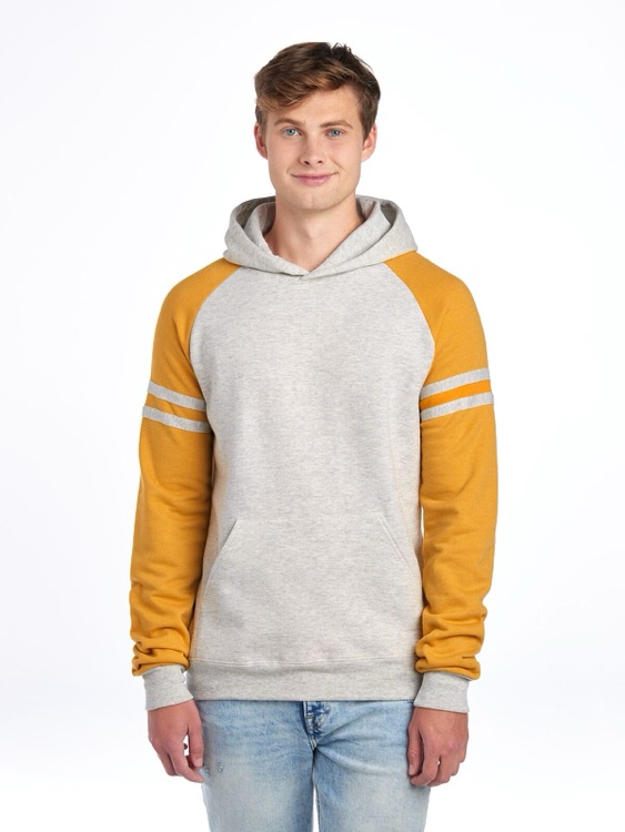 JERZEES NuBlend® Unisex Varsity Color-Block Hooded Sweatshirt 15
