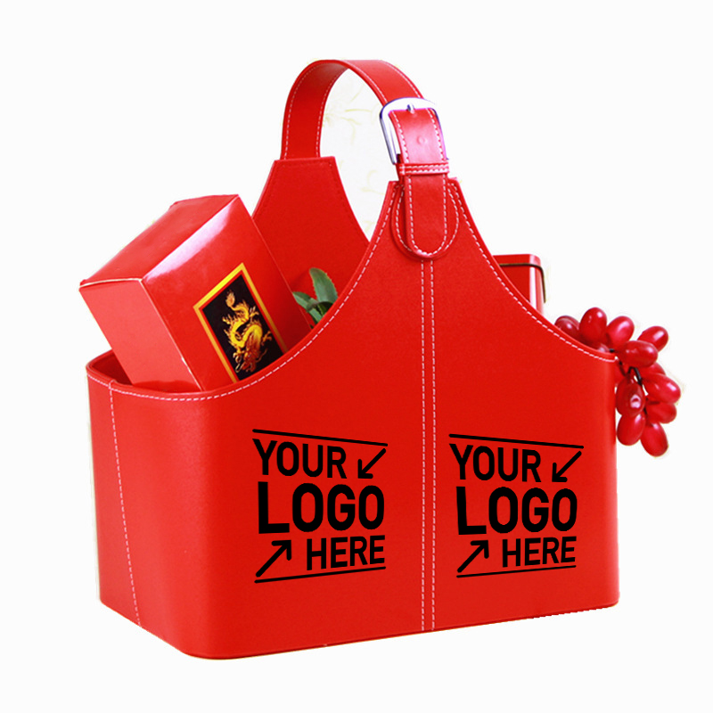 Pu Leather Hotel Basket Gift Basket 4