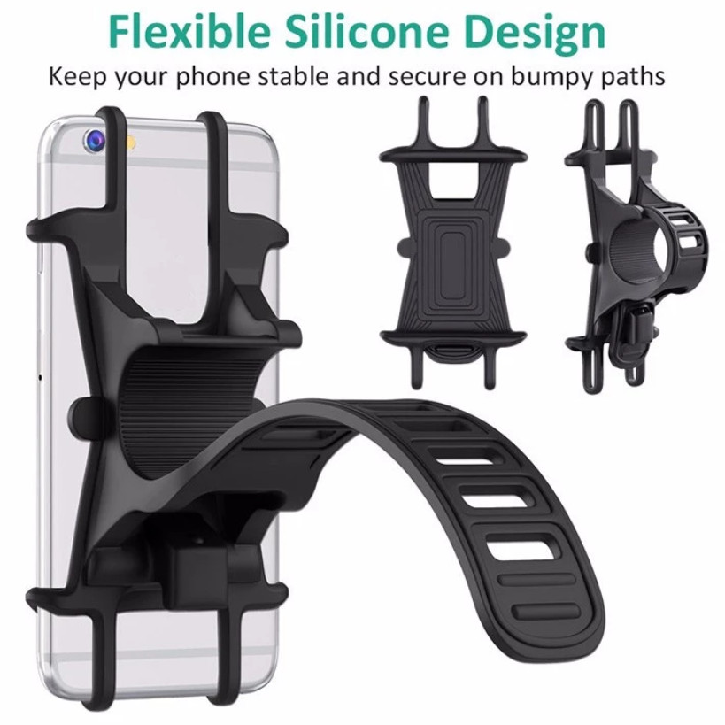 Silicone outdoor bike mount mobile phone holder 5