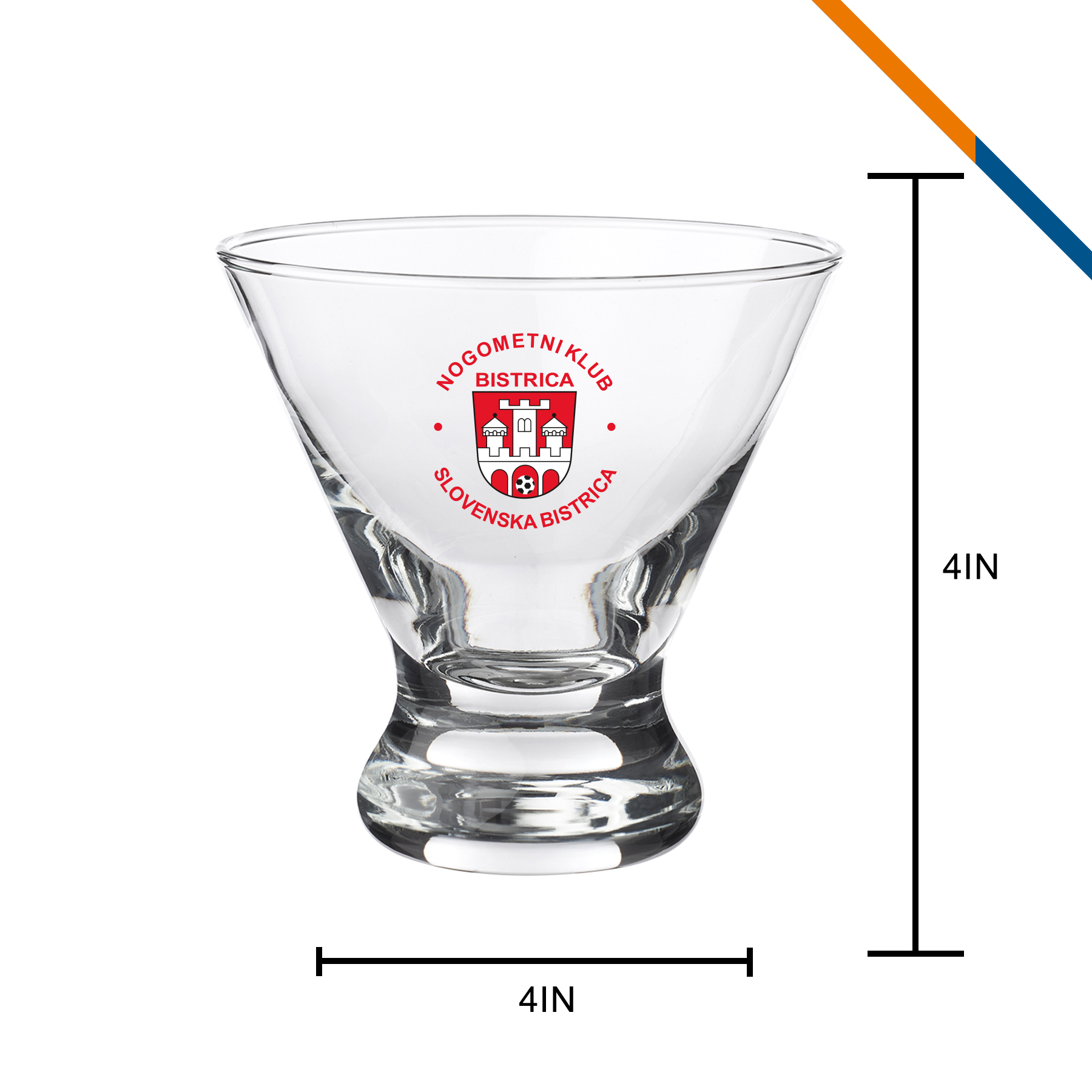 Libbey Latery Stemless Martini Glasses - 8.25 OZ. 9