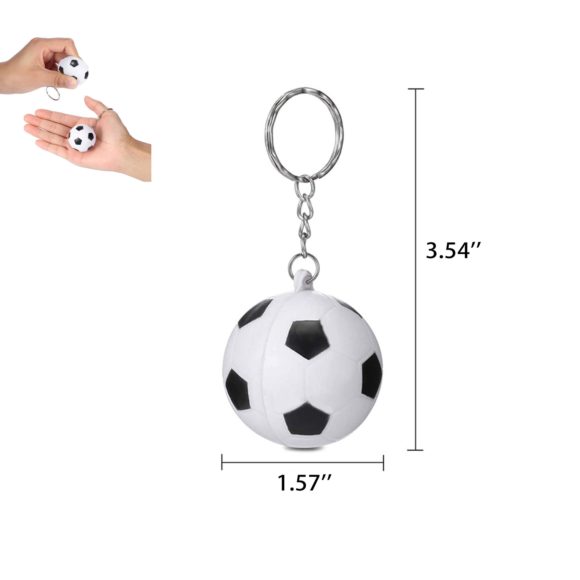 Sports Ball Stress Relief Keychain MOQ100 2