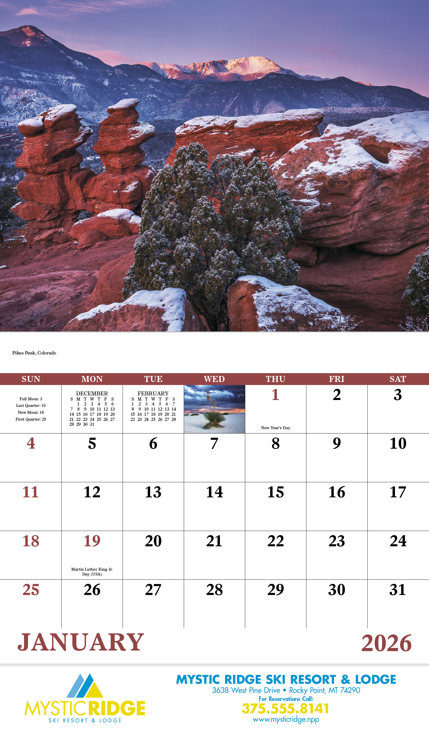 Good Value™ Rocky Mountains - Stapled Calendar 8