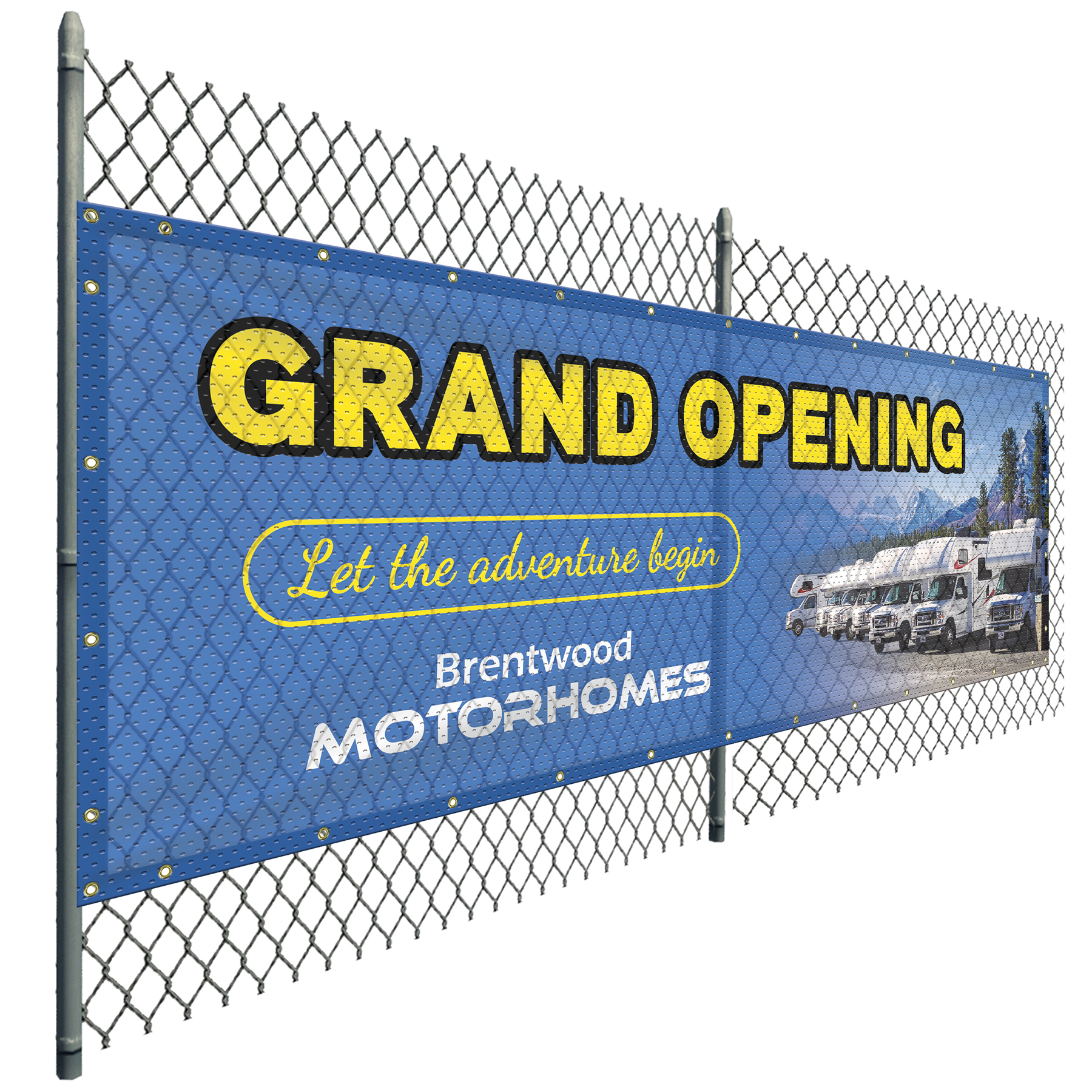 4' x 12' Polyester Mesh Banner 20