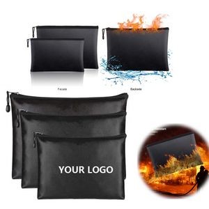 Fireproof Water Resistant Document Bag with Zipper for Money File 2