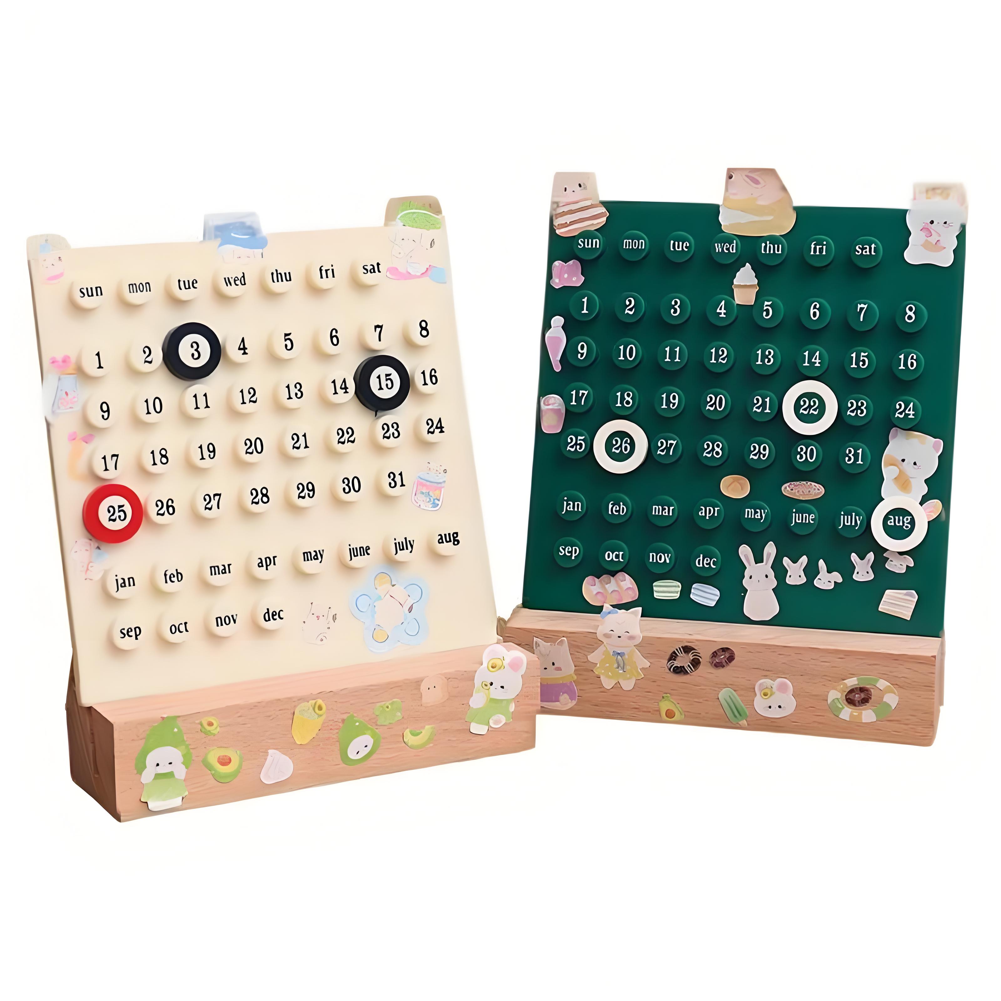 Acrylic Plastic Customizable Perpetual Calendar 2