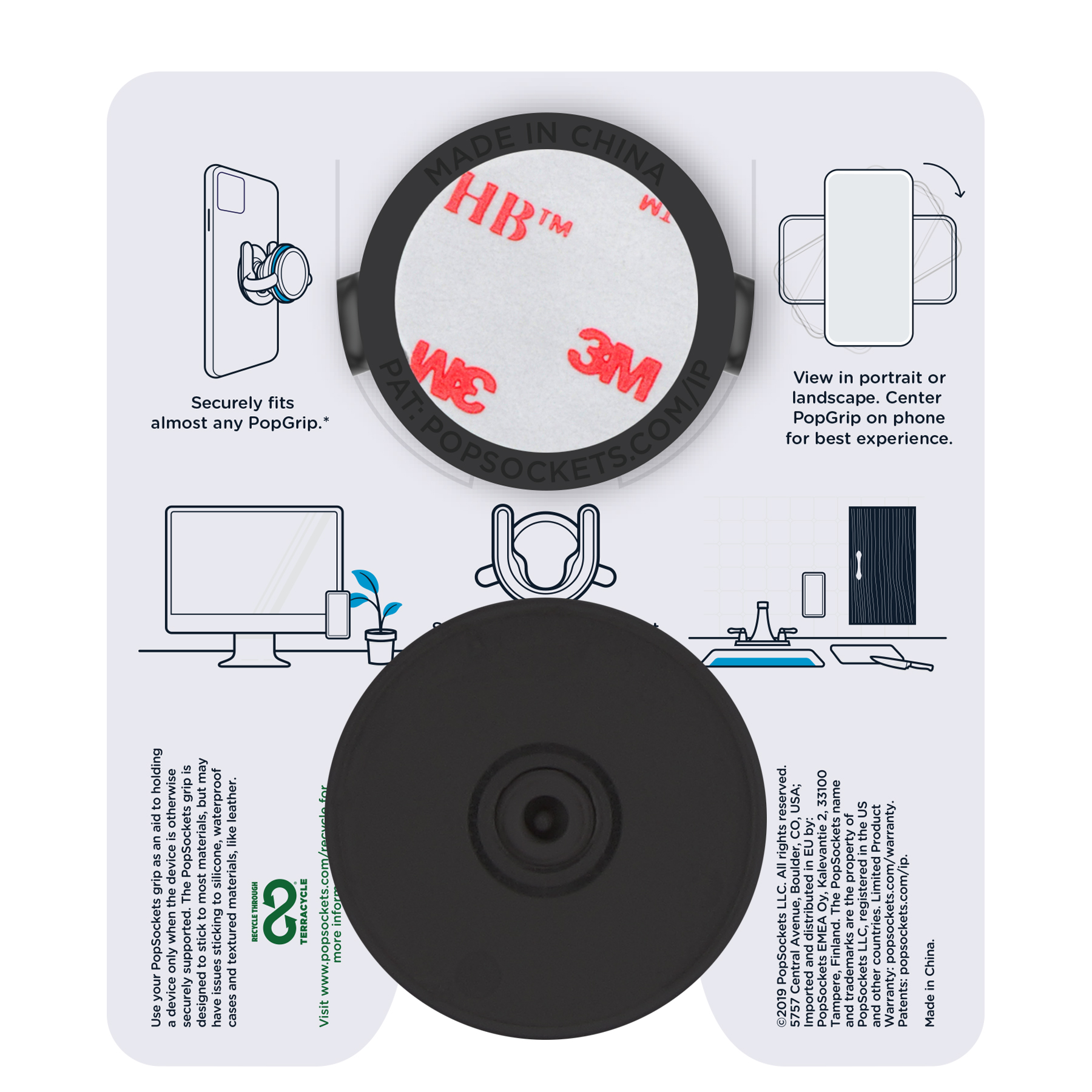 PopSockets Surface Mount 90