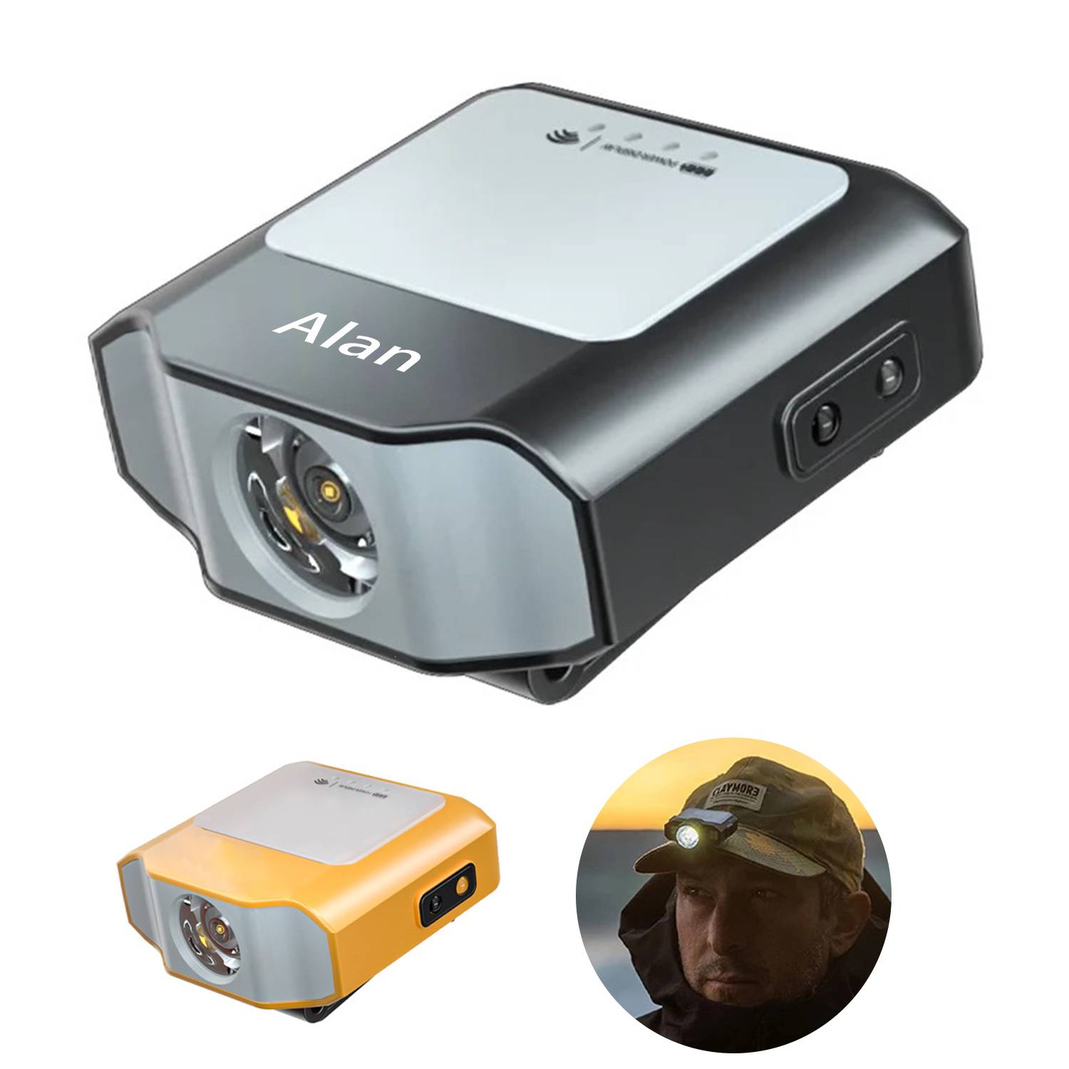 Hat clip light sensor headlight 1