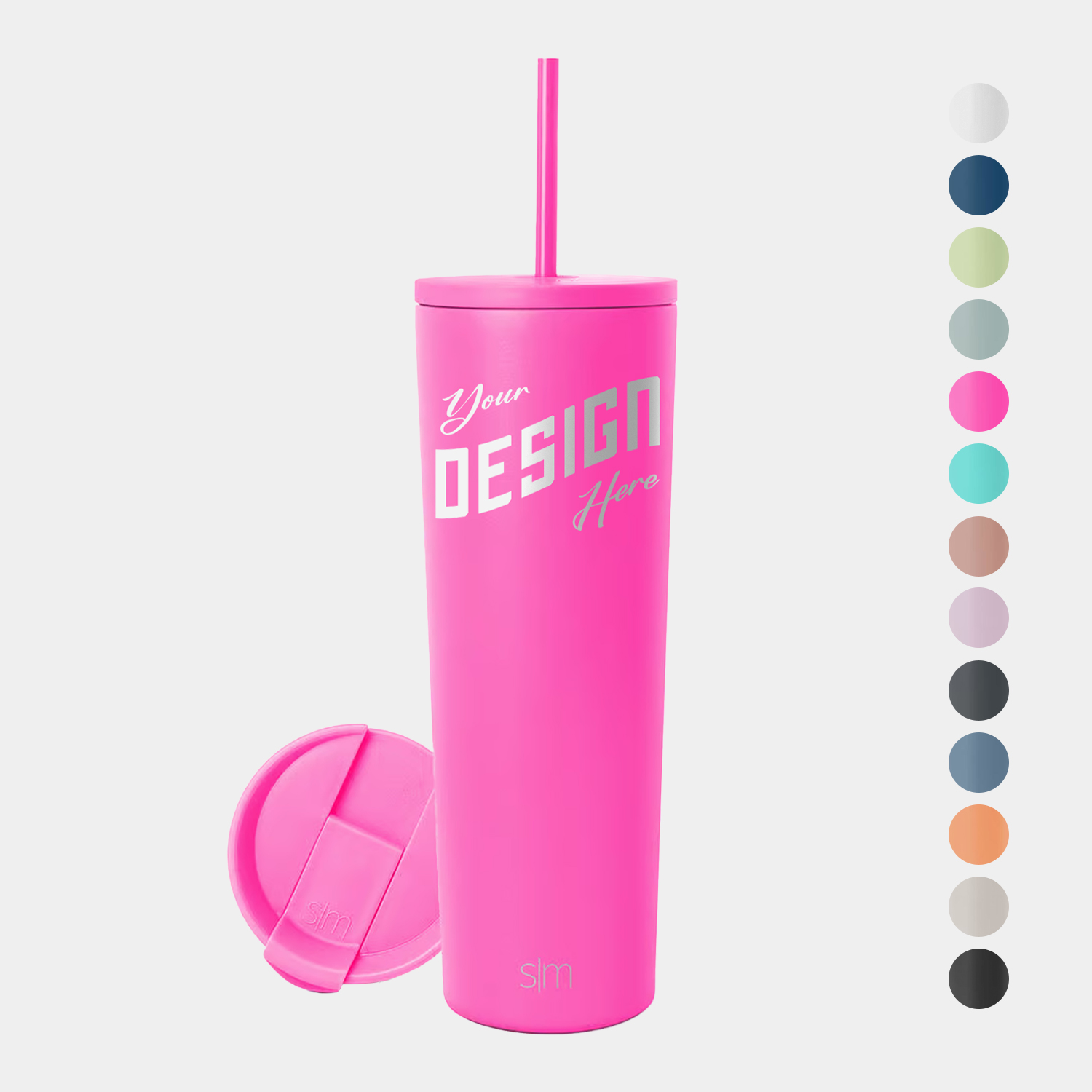 28 oz Simple Modern® Stainless Steel Double-Walled Insulated Classic Tumbler w/ Straw Lid 4