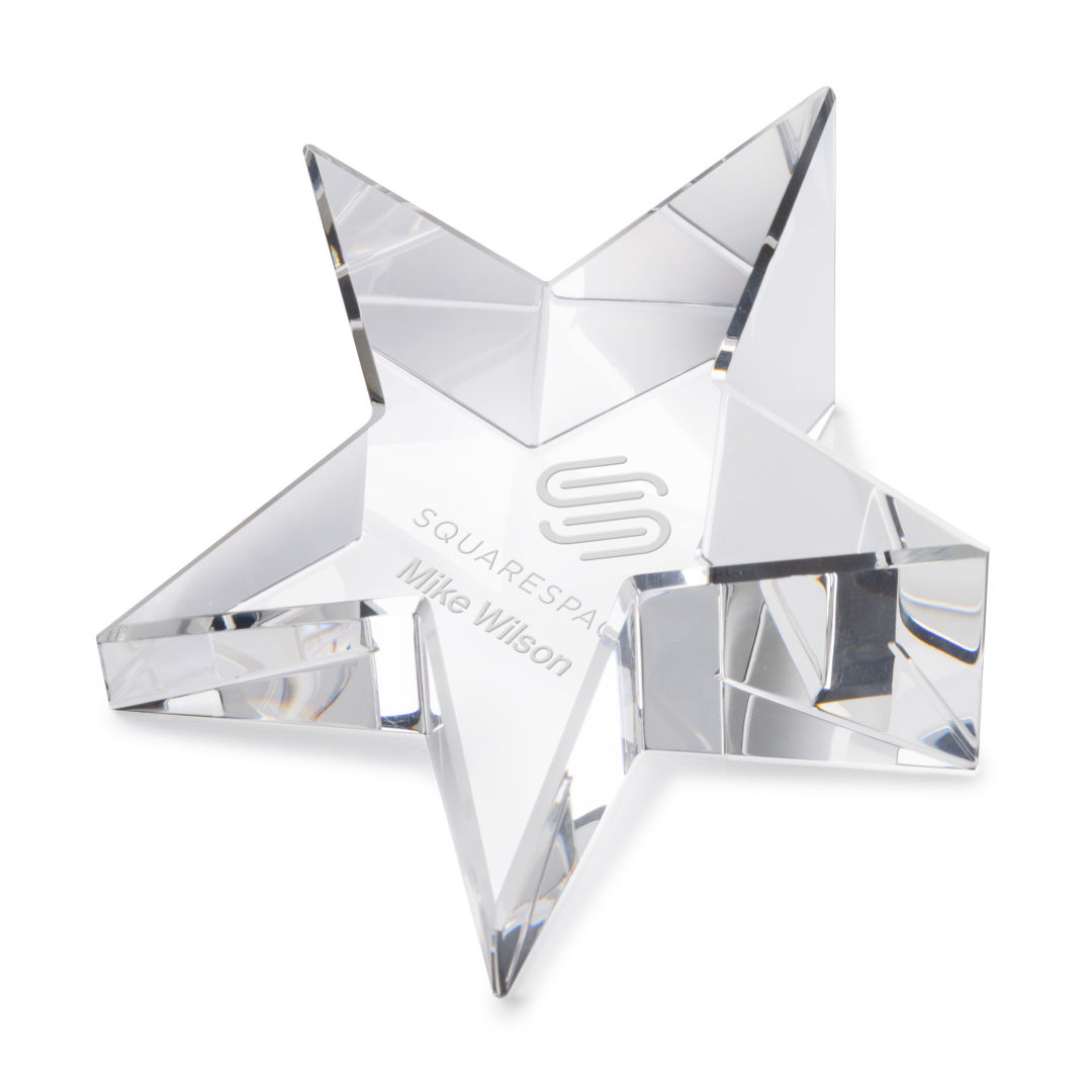 Slanted Star Paperweight 3