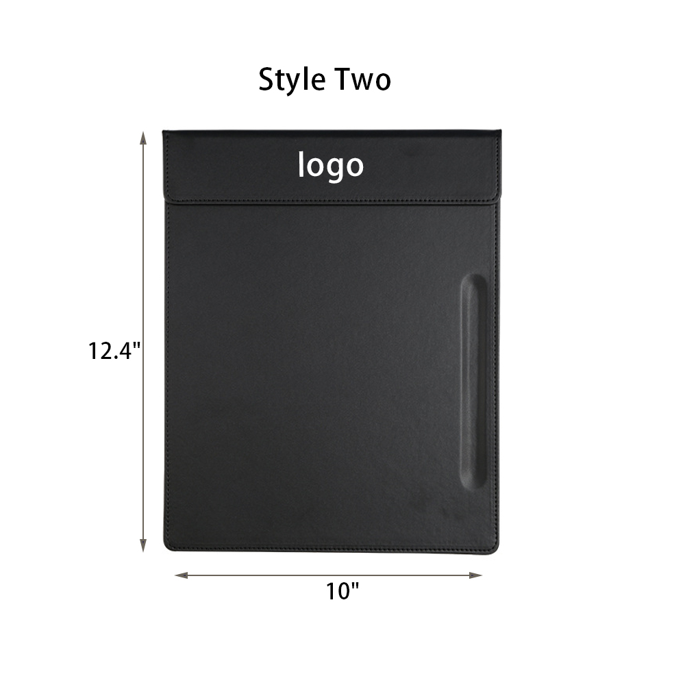 A4 leather customizable logo signature board clip 3
