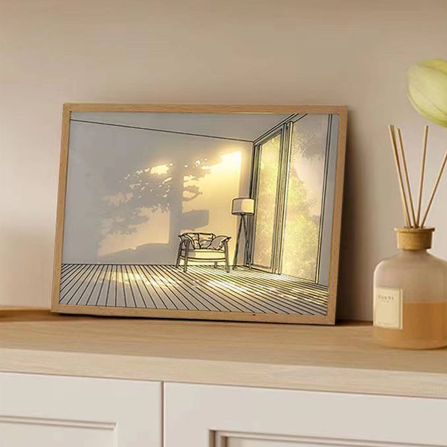LED Picture Frame Night Light Ornament Decorative Mural 3