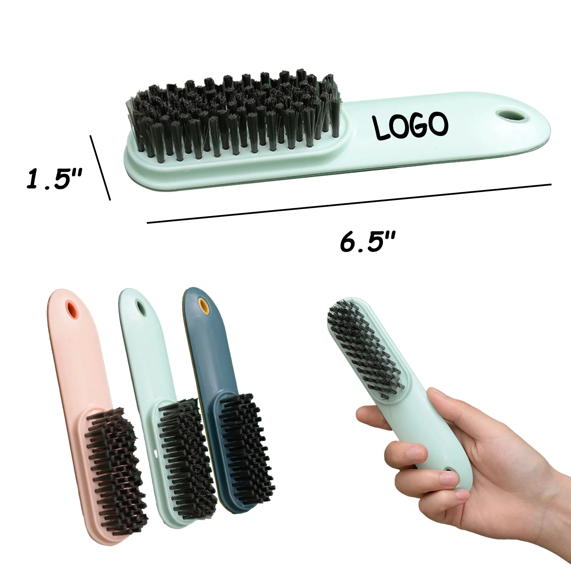 MOQ 10 Long Handle Shoe Brush Grip Cleaning 3