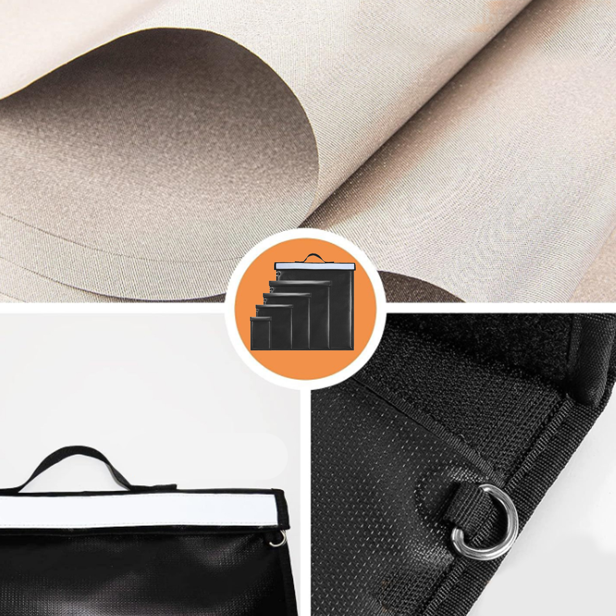 RFID Fire prevention Blocking Document Bags Set 3