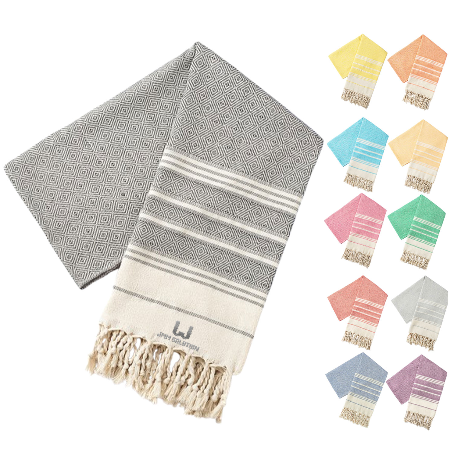 Lightweight Quick-Dry Tassel Cotton Beach Towel 2